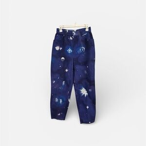 Escada Blue Galaxy Print Women Jeans